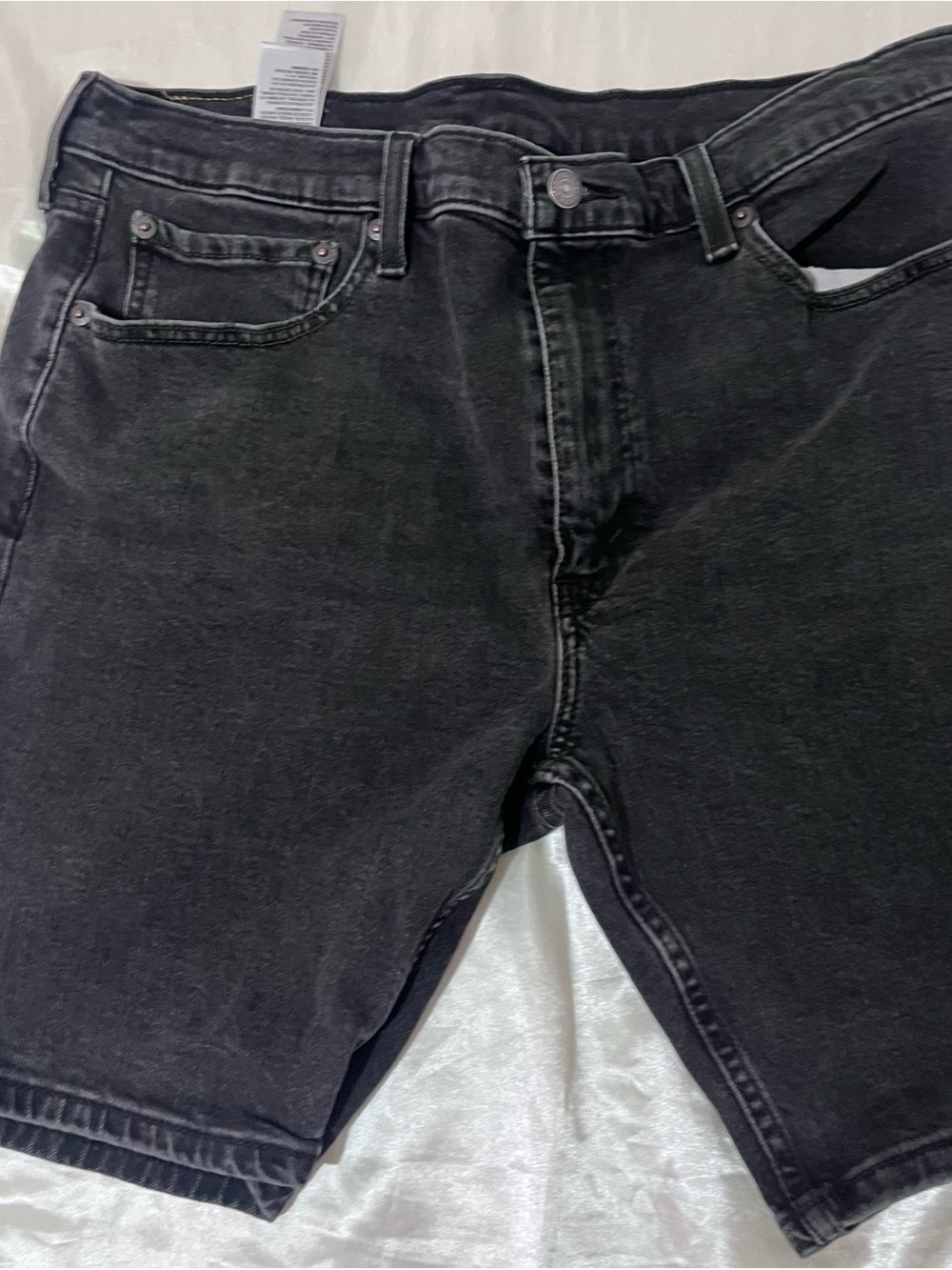 Levi's Black Relaxed Fit Men's Denim Shorts